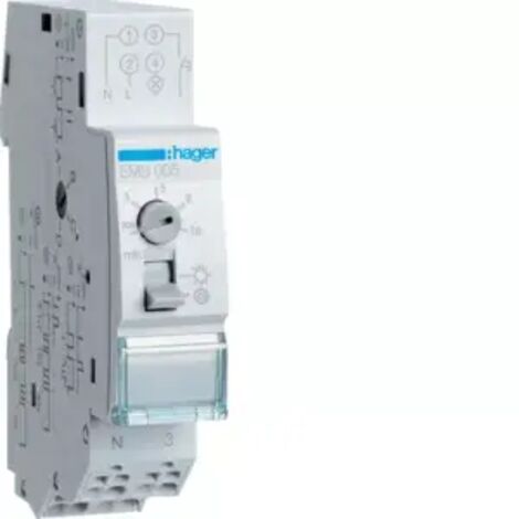 Hager Treppenlichtzeitschalter Multifunktion EMS005 (1/2)