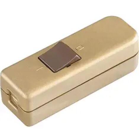 Bachmann Schnur-Zwischenschalter gold/braun 924.050 (1/2)