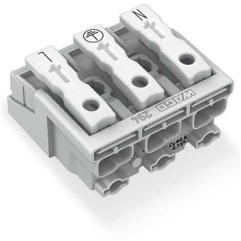 [NEUWERTIG] Wago Netzanschlussklemme Starr: 0.5 1.5 Mm² Polzahl Num: 3 294 5013 500 St Weiß B-Ware