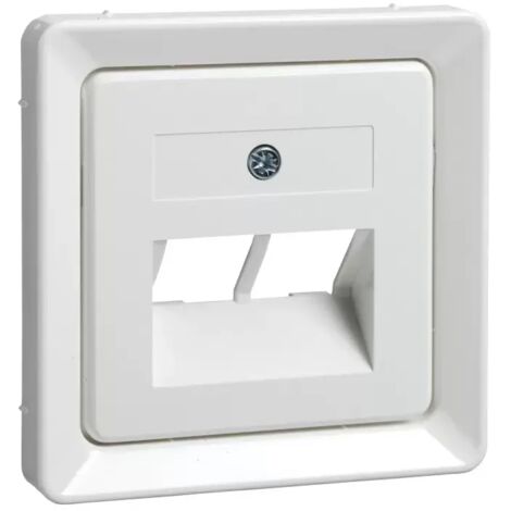 Elso Zentralplatte für 2xRJ45 FASHION/RIVA/SCALA reinweiß 503664 (1/2)