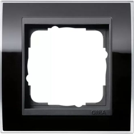 Gira Abdeckrahmen 1fach klar schwarz 0211738 (1/2)