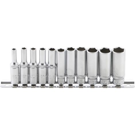 BGS Steckschlüssel-Einsatz-Satz Sechskant, tief Antrieb Innenvierkant 6,3 mm SW 4 -13 mm 11-tlg. (1/5)