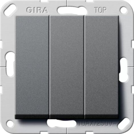 Gira Wipptaster BS 3f Schließer System 55 Anthrazit [284428], 2844 28