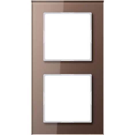 Jung Glasrahmen 2fach mokka waage-/senkrecht AC 582 GL MO (1/2)