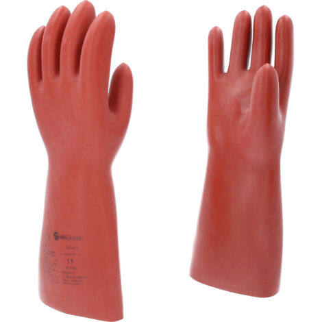 Elektriker-Schutzhandschuh mit mechanischen und thermischen Schutz, Größe 11, Klasse 0, rot (1/5)