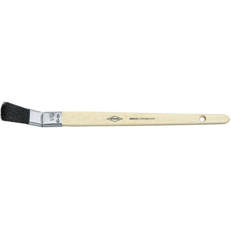 Wistoba Plattpinsel gebogen Profi schwarze Borsten 15 mm
