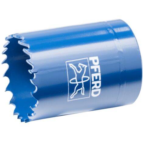 PFERD TOOLS Bi-Metall Lochsäge Co8/M42 Ø 38 mm Schnitttiefe 36 mm für Stahl, Edelstahl, Blech, Holz (1/4)