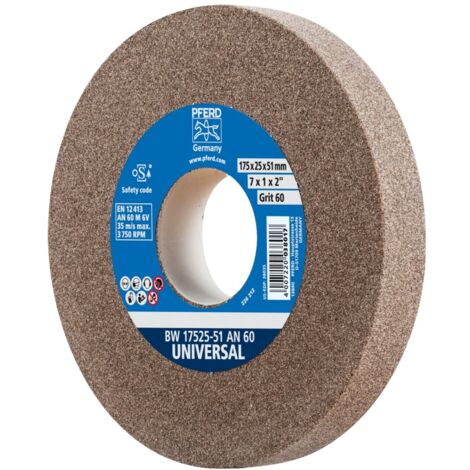 PFERD TOOLS Schleifbockscheibe Ø 175x25 mm Bohrung-Ø 51 mm A60 für universelle Schleifaufgaben