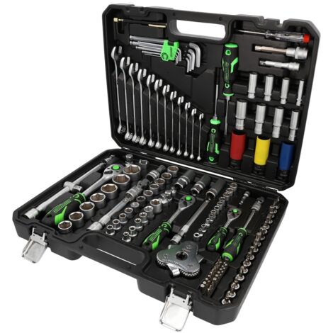 KS Tools COMPETITION 1/4+3/8+1/2 Steckschlüssel-Satz, 132-tlg., KFZ-Spezial