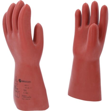 Elektriker-Schutzhandschuh mit mechanischem Schutz, Größe 11, Klasse 1, rot (1/4)
