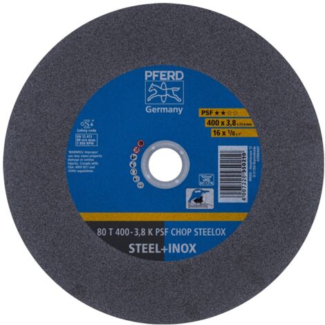 PFERD Trennscheibe PSF CHOP STEELOX D400x3,8mm gerade ( 8000435716 ) (1/4)