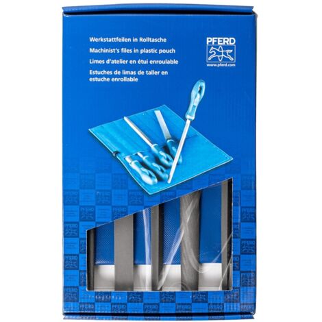 PFERD 11801541 Werkstattfeilen-Set Hieb 1 in PVC-Rolltasche inkl. Umkarton Länge 250 mm 1 St. (1/4)