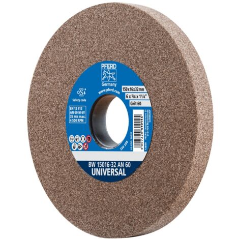 PFERD TOOLS Schleifbockscheibe Ø 150x16 mm Bohrung-Ø 32 mm A60 für universelle Schleifaufgaben (1/5)