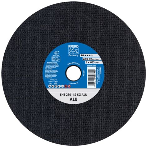 PFERD Trennscheibe EHT 230x1,9x22,23 mm gerade Leistungslinie SG ALU für Alu (1/5)