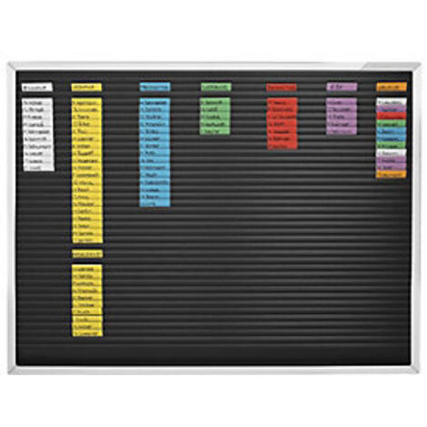 magnetoplan® Streifensteckplaner - 38 Bahnen - BxH 660 x 498 mm Infotafel (1/2)