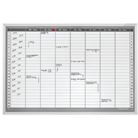 magnetoplan® Wochenplaner-Set - 7-Tage-Woche - BxH 920 x 625 mm Infotafel (1/4)