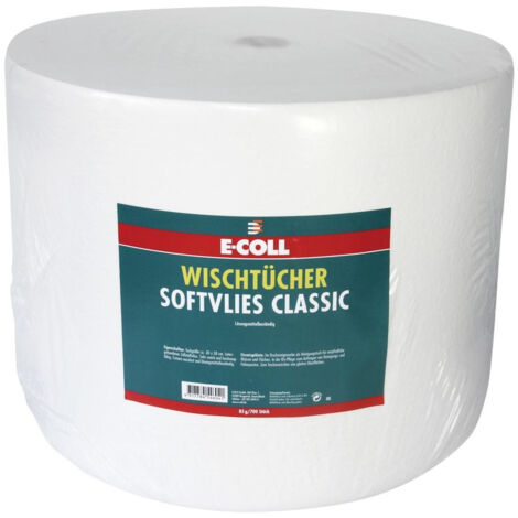E-COLL Wischtuch Softvlies Clas. 700 Blatt 30x38cm weiß (1/3)
