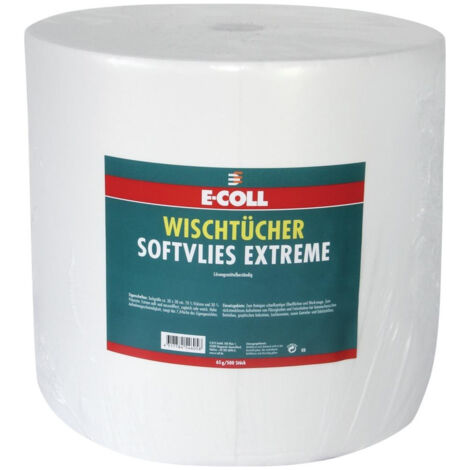 E-COLL Wischtuch Softvlies Extreme 500 Blatt 30x38mm weiß (1/3)