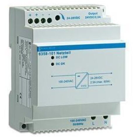 Busch-Jaeger Netzteil REG,230V/24V,2500mA 6358-101 (1/5)