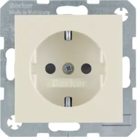 Berker Steckdose SCHUKO erh BS S.1 weiß glänz 47238982 (1/2)