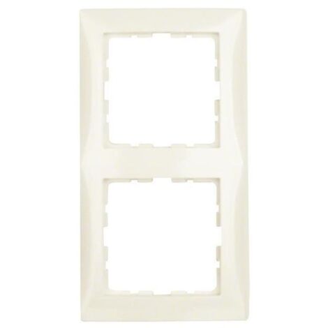 Rahmen für 2-Element-Mechanismus der Serie „Berker S1“ IP20 80,5x151,5x9,5mm polarweiße Farbe