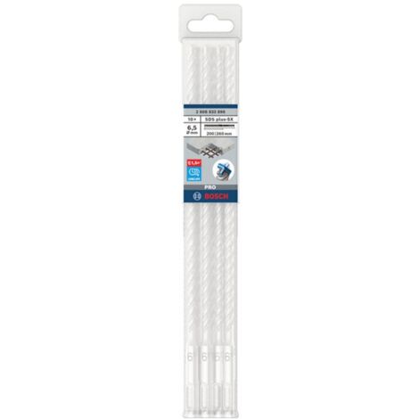 Bosch PRO SDS plus-5X Hammerbohrer, 6,5 x 200 x 260 mm, 10-tlg. 10 Stk