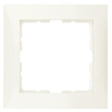 Rahmen für 1-Element-Mechanismus aus der Serie „Berker S1“ IP20 80,5x80,5x9,5mm polarweiße Farbe