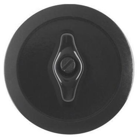 Berker Zentralstück mit Knebel sw/gl 164701 (1/5)