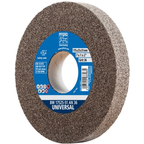PFERD TOOLS Schleifbockscheibe Ø 175x25 mm Bohrung-Ø 51 mm A36 für universelle Schleifaufgaben