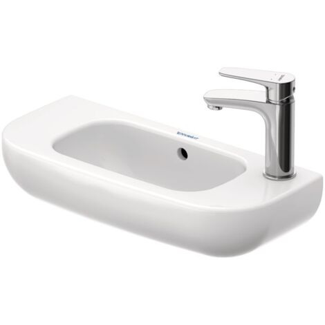 Duravit D-Code Handwaschbecken, mit Hahnloch rechts, mit