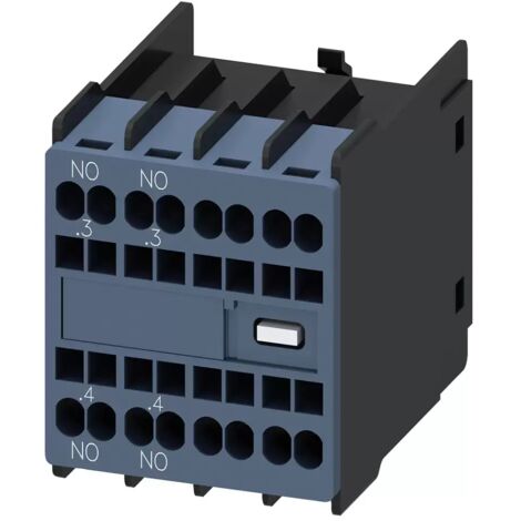 Siemens Hilfsschalter 2S Strombahnen:1S, 1S für Hilfs-/Motorschütze S00/S0 3RH29112HA20 (1/2)