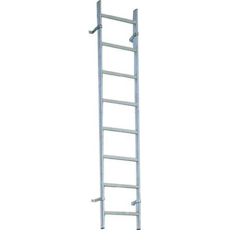 ZARGES Schachtleiter verzinkt 12 Sprossen LW300 mm (1/2)
