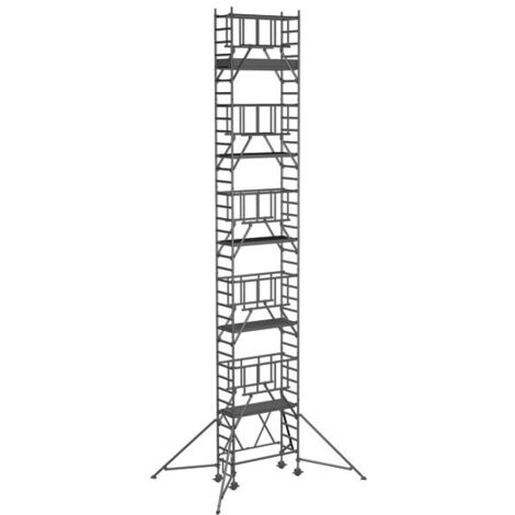 ZARGES Compactmaster S-PLUS 1T - Klappgerüst Arbeitshöhe 11.60 m (1/4)