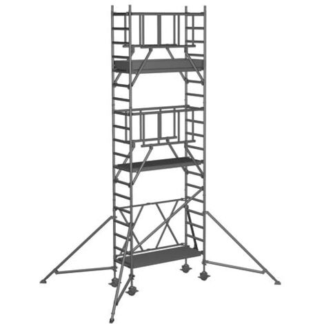ZARGES Compactmaster S-PLUS 2T - Klappgerüst Arbeitshöhe 6.55 m (1/4)
