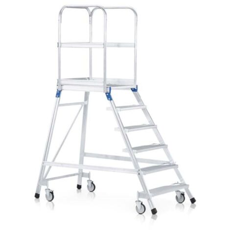 ZARGES Podesttreppe einseitig 7 Stufen (1/4)