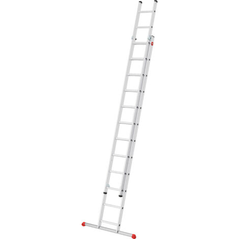 Hailo S80 ProfiStep duo, Aluminium-Schiebeleiter 2-teilig, 2x12 Sprossen
