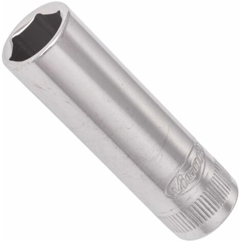 VIGOR Innenvierkant Antrieb 6,3 = 1/4 Zoll Steckschlüssel-Einsatz, lang Außensechskant-Profil V2539N ∙ Vierkant hohl 6,3 mm (1/4 Zoll) ∙ Außen-Sechskant Profil ∙ 10 ∙ Gesamtlänge: 50 mm (1/3)