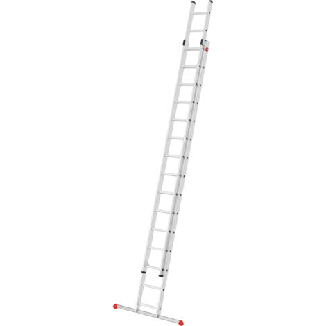 Hailo S80 ProfiStep duo, Aluminium-Schiebeleiter 2-teilig, 2x15 Sprossen