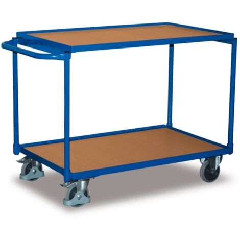 VARIOfit Tischwagen mit 2 Ladeflächen 835 x 495 mm Schiebegriff waagerecht (1/2)