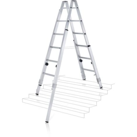 ZARGES Varioflex B - LM-Stehleiter 2 x 8 Sprossen (1/5)