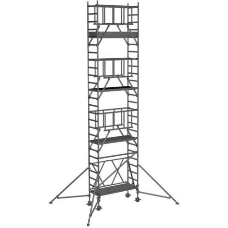 ZARGES Compactmaster S-PLUS 1T - Klappgerüst Arbeitshöhe 8.50 m (1/4)