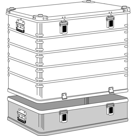 ZARGES Transportkiste K 470 Plus - Haubenbehälter 750 x 550 x 580 mm (1/4)
