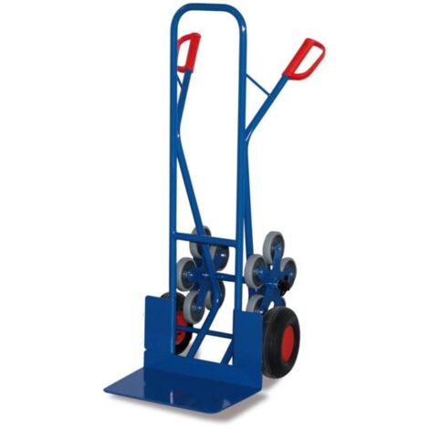 VARIOfit Treppenkarre mit 2 fünfarmigen Radsternen und Luftbereifung Schaufel 480 x 300 mm (1/3)