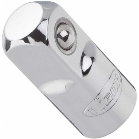 VIGOR Außenvierkant Antrieb 12,5 = 1/2 Zoll Innenvierkant Antrieb 10 = 3/8 Zoll Adapter V2108 Vierkant hohl 10 mm (3/8 Zoll) Vierkant massiv 12,5 mm (1/2 Zoll) Gesamtlänge: 36 mm (1/2)
