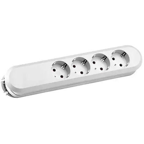 Bachmann Steckdosenleiste 4f. weiss ohne Schalter 381.223K (1/2)