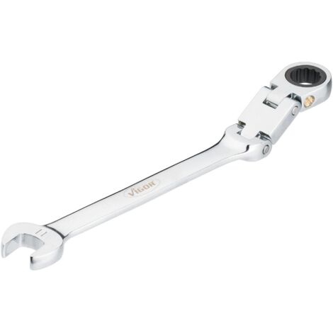 VIGOR Doppel-Gelenk Ratschen-Ring-Maulschlüssel V6752-11 11 (1/4)