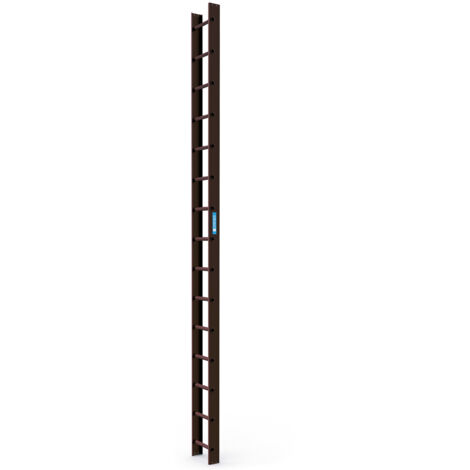 ZARGES Dachleiter 4.2 m Braun 15 Sprossen (1/2)