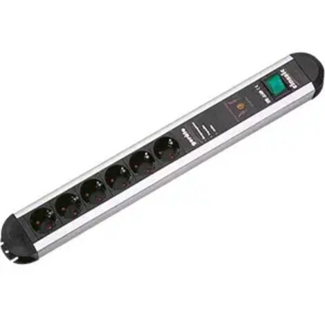 Bachmann Steckdosenleiste 6f. mit Wippschalter 331.071 (1/2)