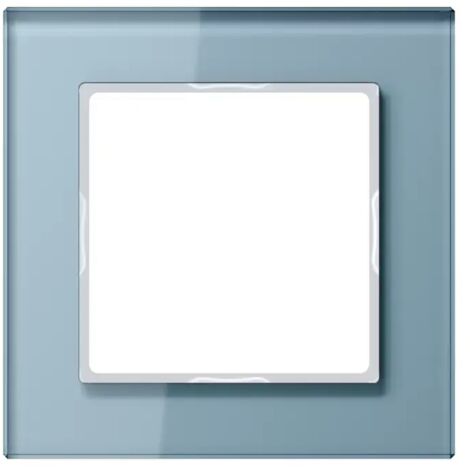 Jung Glasrahmen 1-fach bl/gr waage/senkrecht AC 581 GL BLGR (1/2)