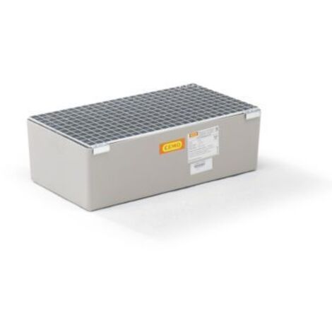 CEMO Auffangwanne 65 Liter mit Zulassung verzinktes Stahlgitterrost (1/5)